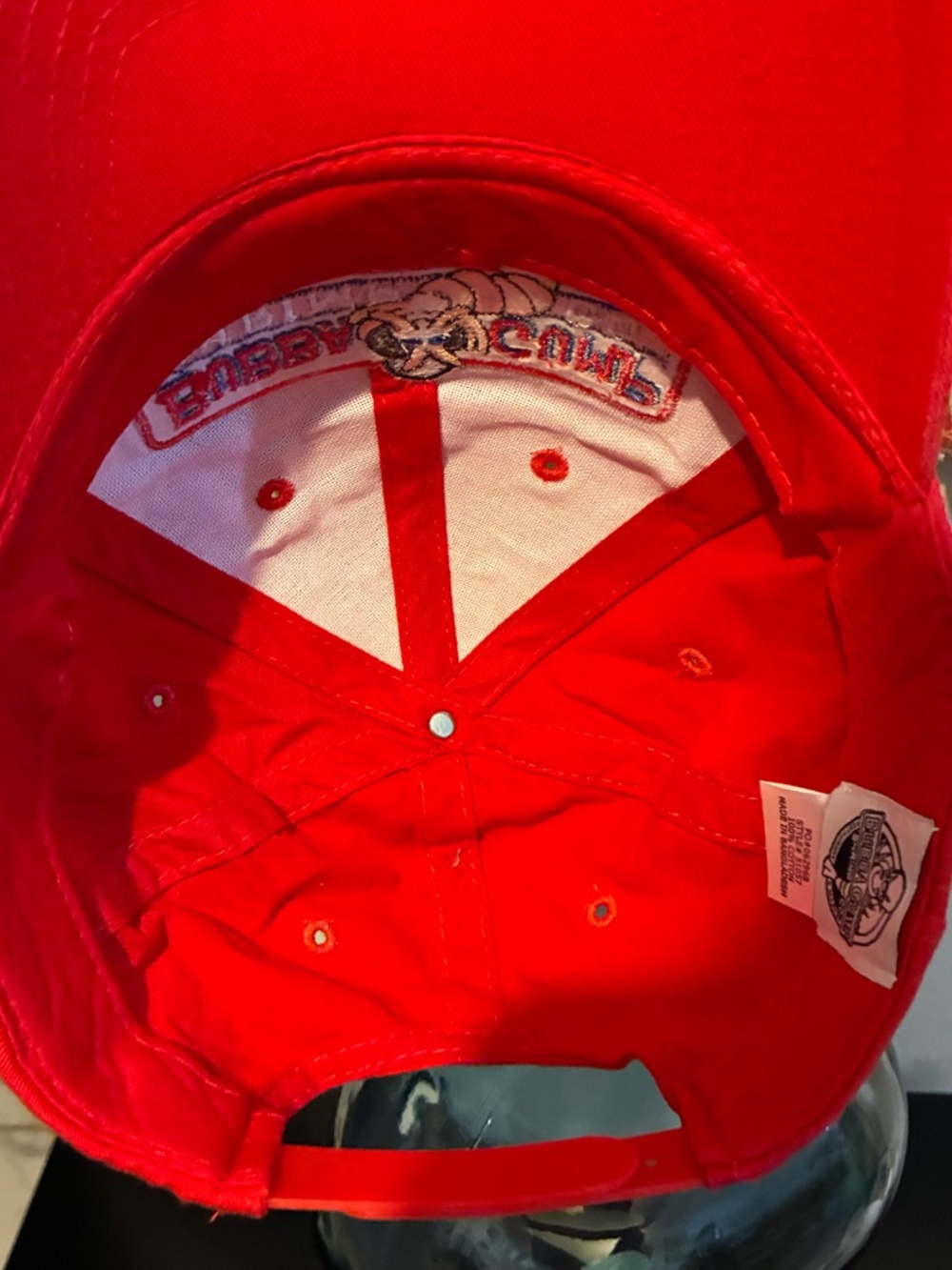 Forrest Gump Bubba Gump Shrimp Co. Red Logo Baseball Cap Hat 1994 Cotton Outdoor - Picture 6 of 7